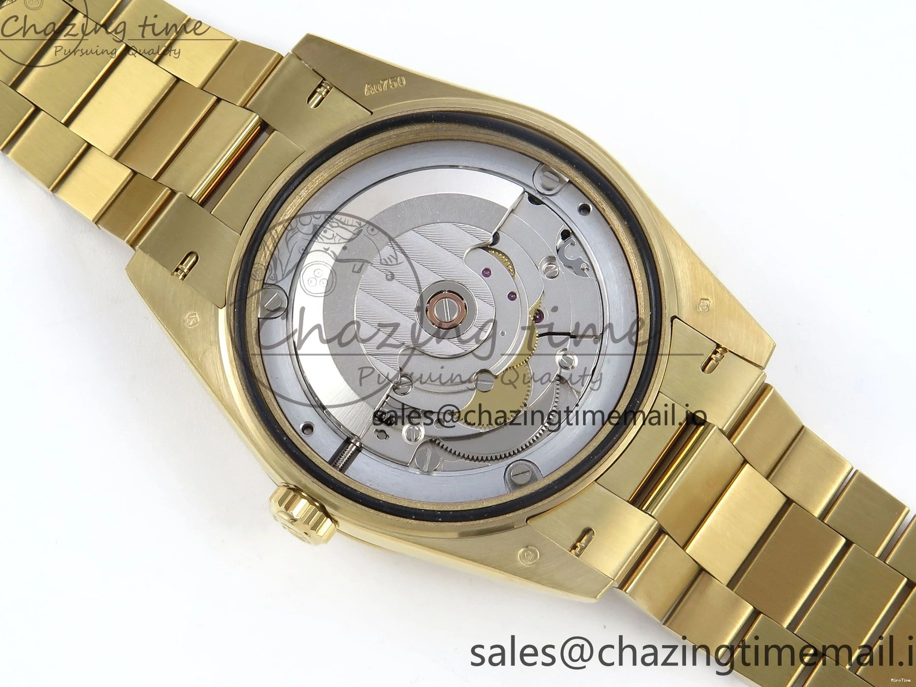 MiroTime 1219 Day Date 40 YG 228238 Noob 1:1 Best Edition White MOP Crystal Dial on President Bracelet A2836 (Gain Weight) Breathable 804